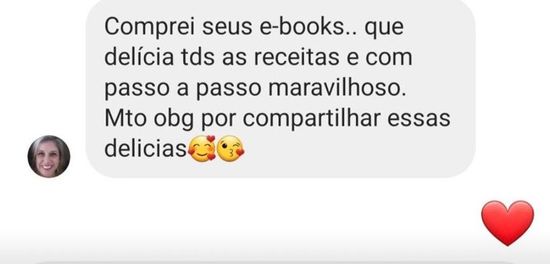 Depoimento de cliente sobre os eBooks